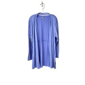 Muk Luks French Blue Jersey Cardigan